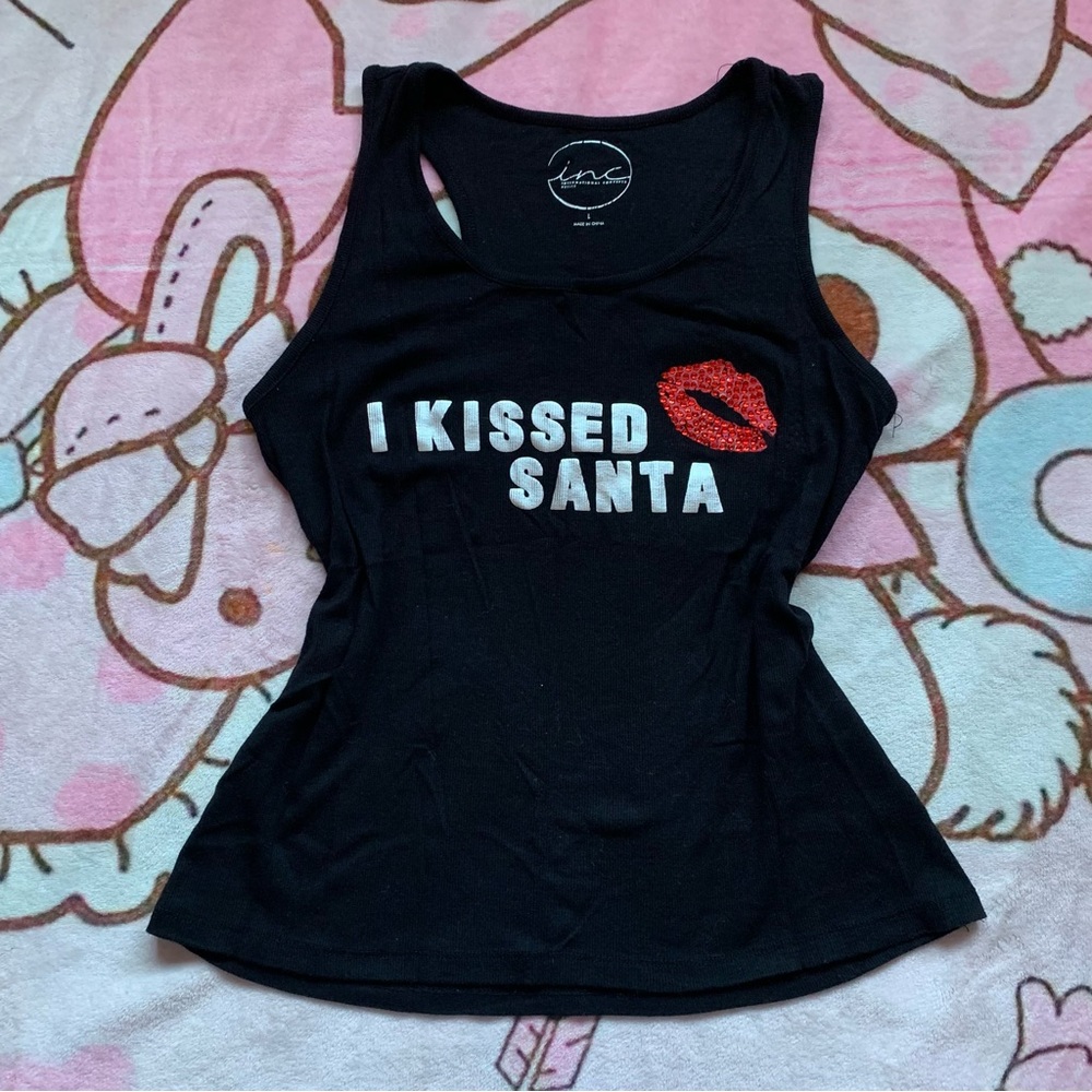 I kissed Santa tank💋